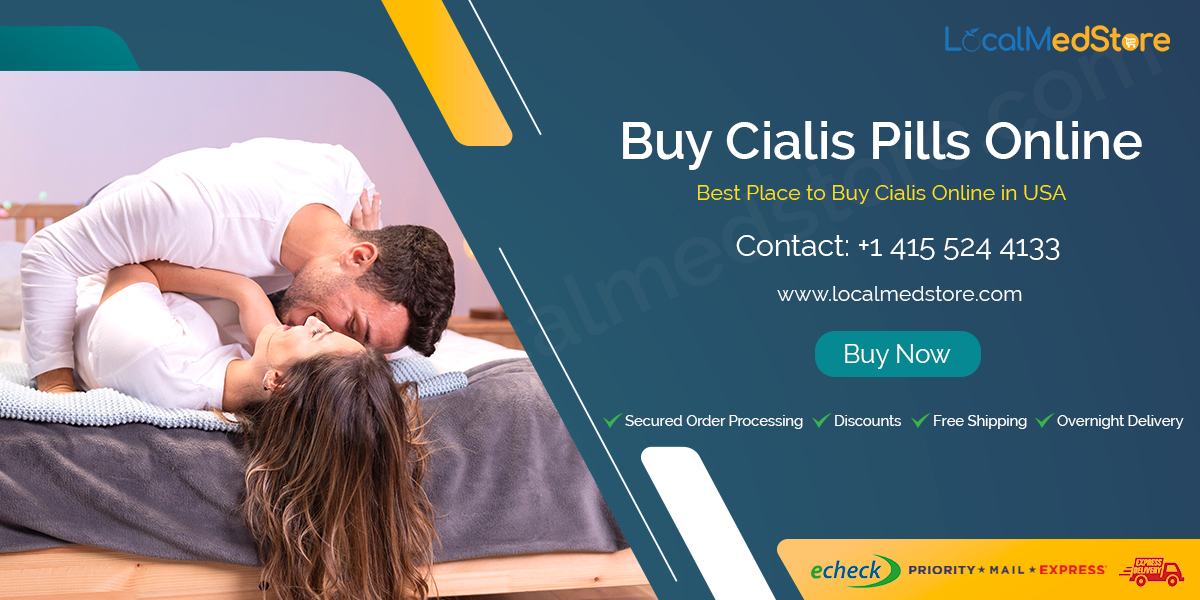 Buy Cialis Pills Online in the USA, the UK, and the Australia with non-prescription from LocalMedStore. Buy ED Pills available Online at lowest price and grab 20% discount for return customers and 10% discount for new customers. Free shipping above $200. LocalmedStores is one of the top leading online pharmacies in the US that enables you to Buy Cheap ED Pills Online at cheapest price. 