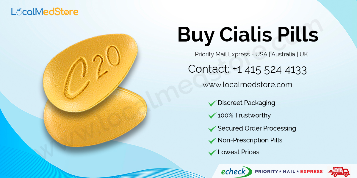 Buy Cialis Pills Online in USA, UK, and Australia with non-prescription from LocalMedStore. Buy Cialis Pills Online to treat for erectile dysfunction (ED), which was revolutionized with the development of phosphodiesterase type 5 (PDE5) inhibitors in men.