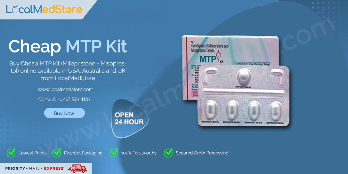 Looking to buy Cheap MTP Kit (Unwanted Kit Online) online in USA, Australia, and UK with non-prescription at low cost ? LocalMedStore is one of the top-rated online pharmacy in USA, and Australia to buy Cheap MTP Kit without prescription and get doorstep delivery without any hassle.